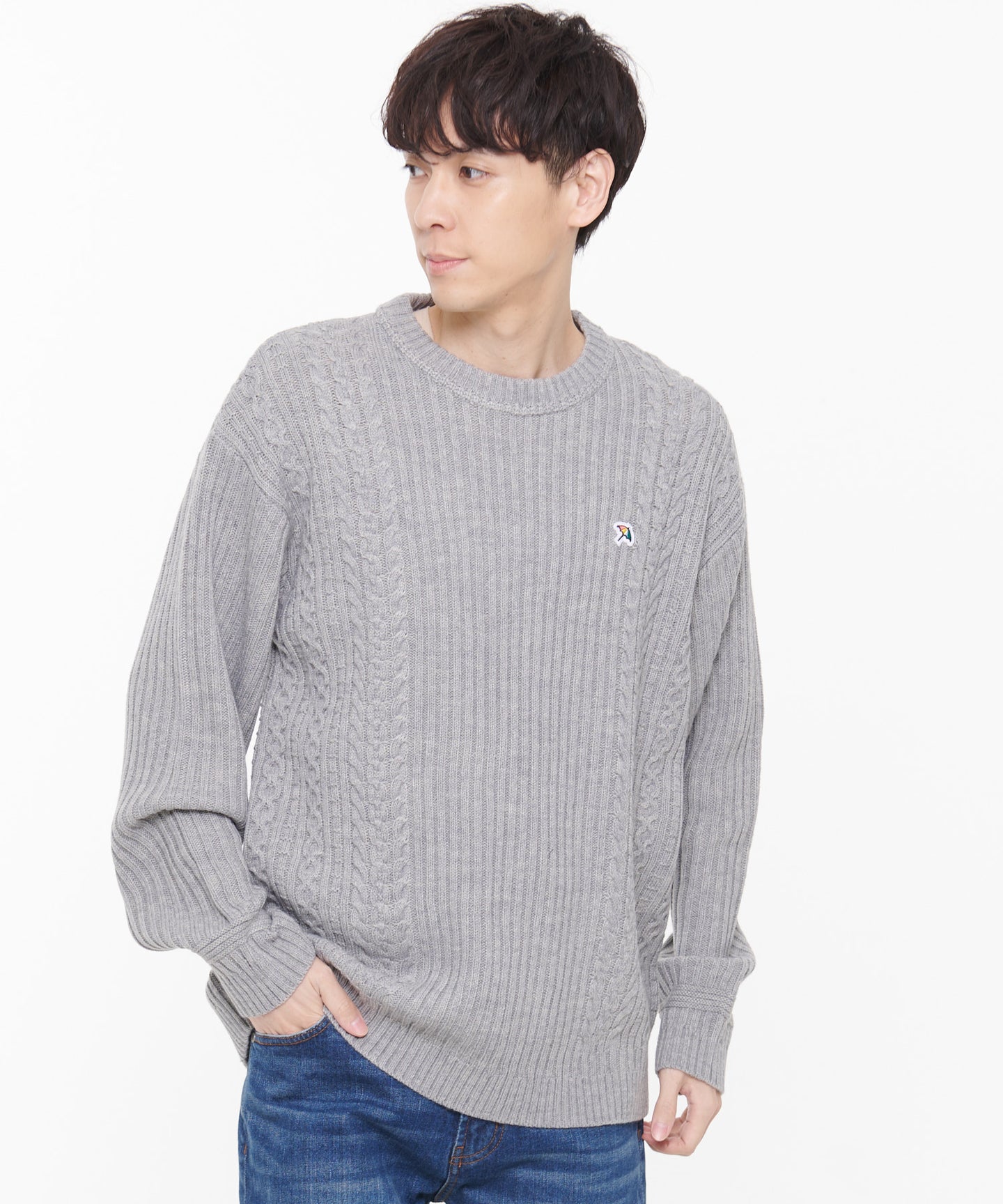 Arnold Palmer シェア ミックスパターン ニットプルオーバー